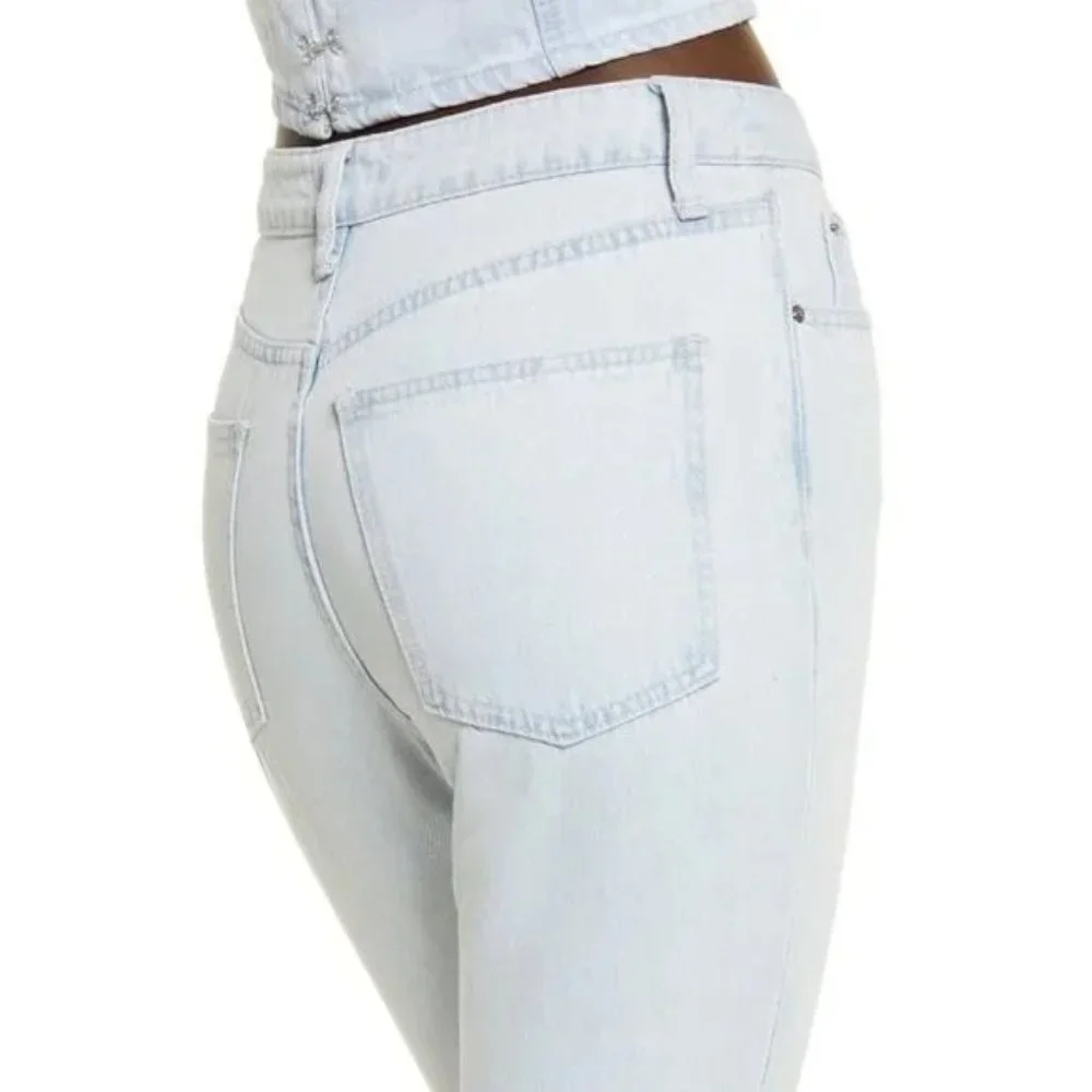 NWT WeWoreWhat The Icon High Waisted Light Wash Bootcut Jean - Picture 4 of 11
